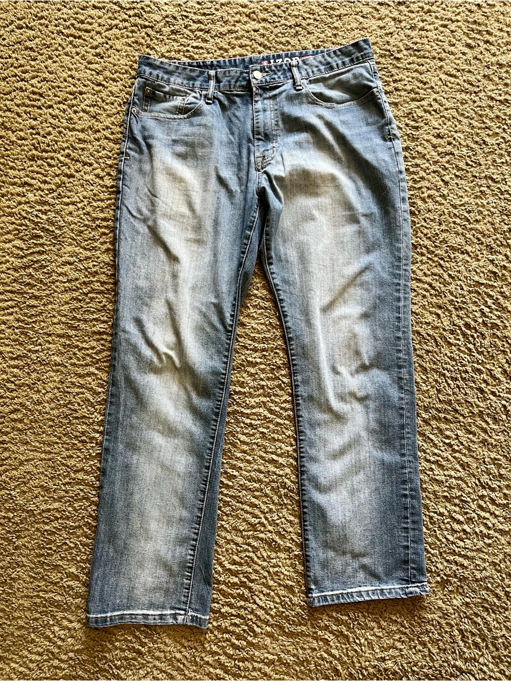 Izod Men's Medium Blue Straight Jeans